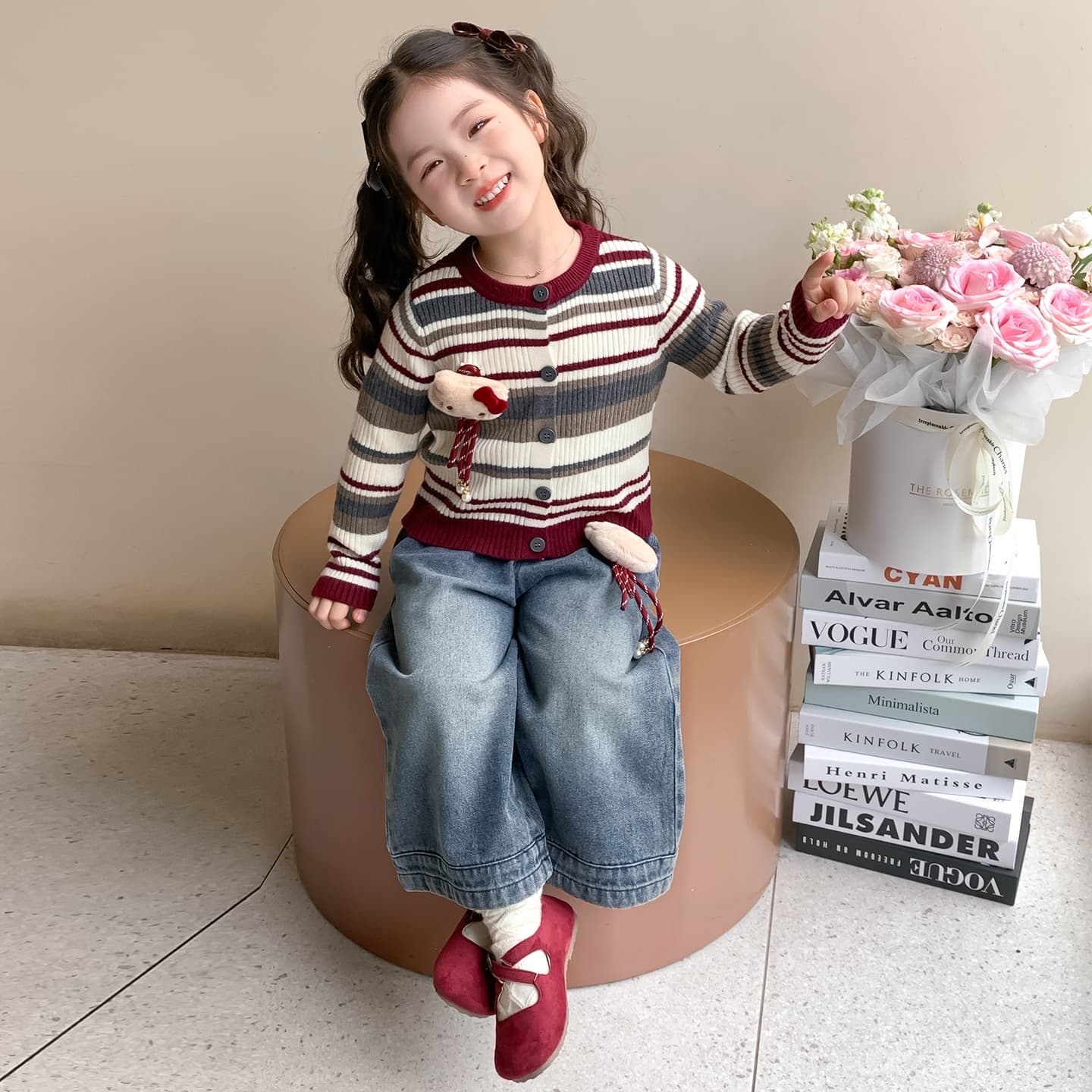 ATONGMU KT Полосы Топ Kids Свитеры - изображение 2
