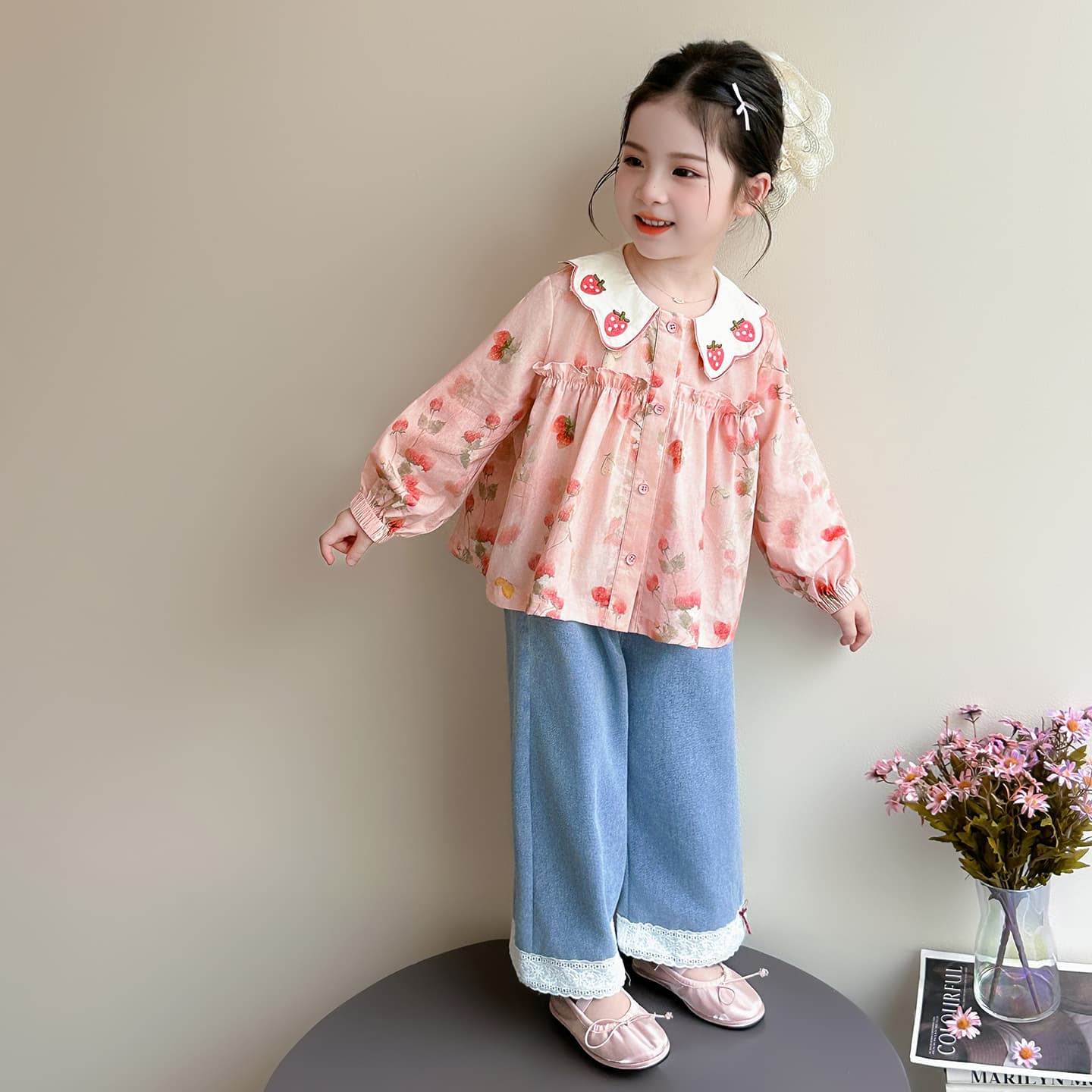 ATONGMU Розовый комплект Kids Повседневные спортивные костюмы Наборы - изображение 3
