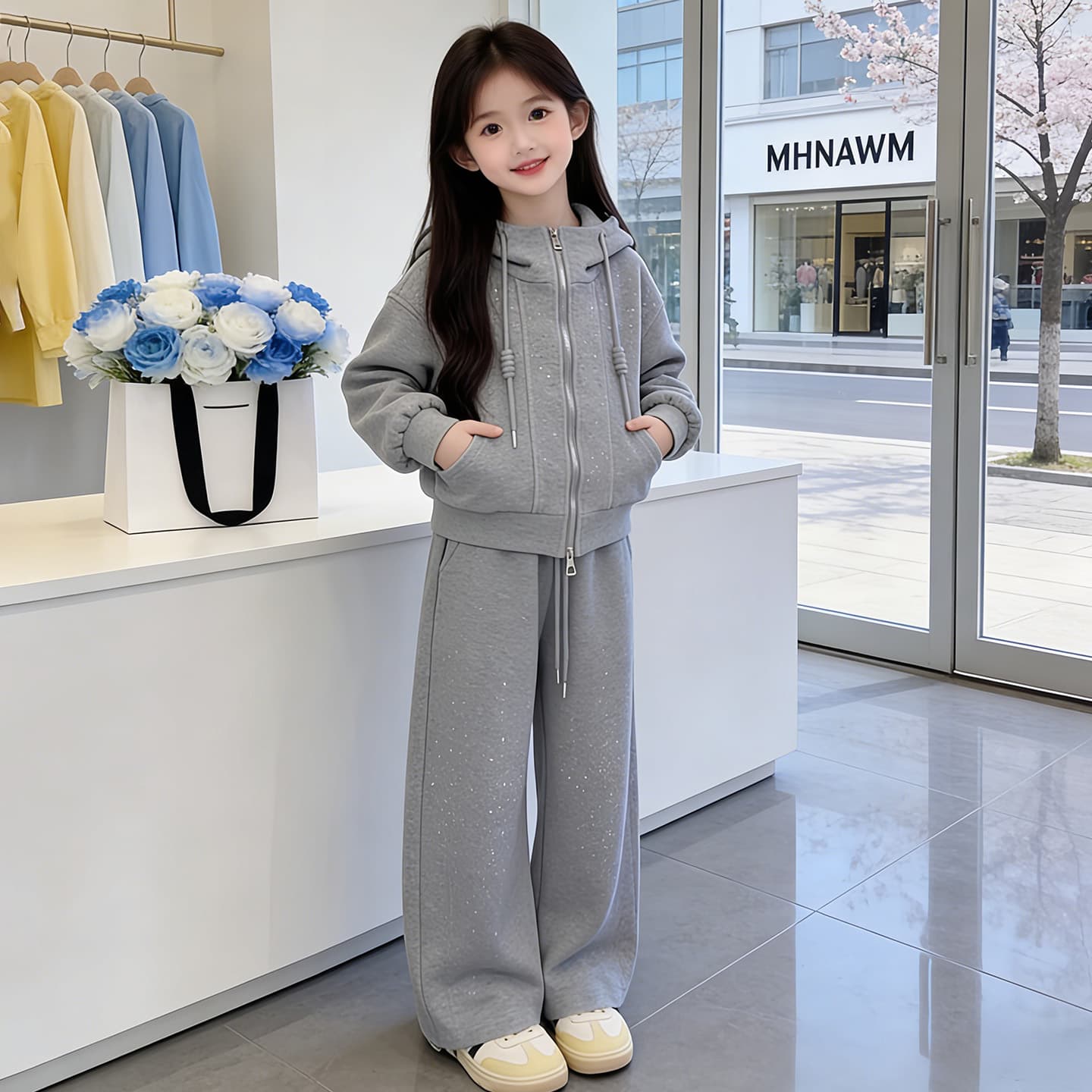 ATONGMU Серый Kids Повседневные спортивные костюмы Наборы - изображение 3