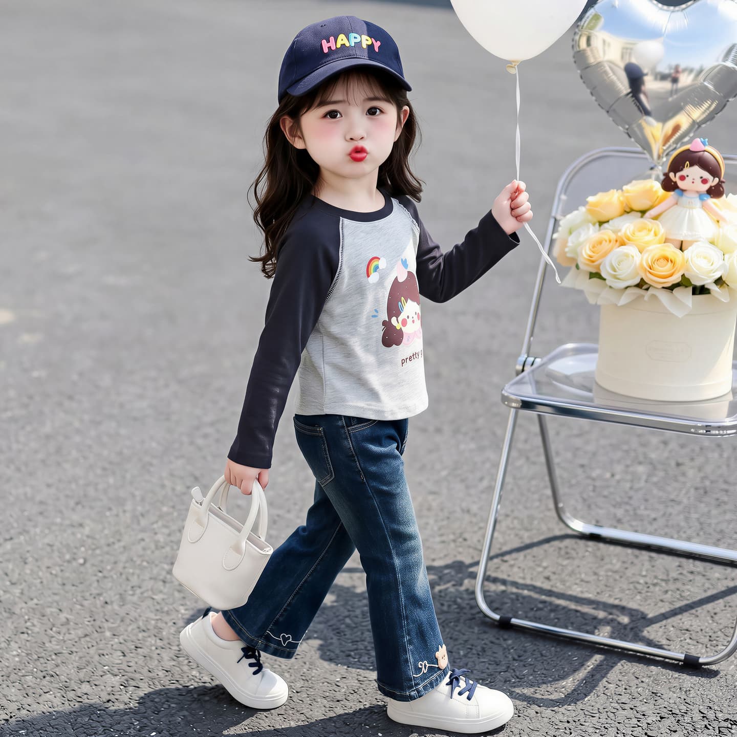 Футболка ATONGMU Серый Kids T-рубашки - изображение 3