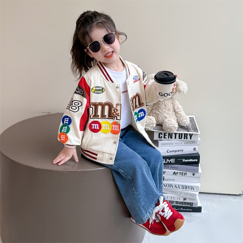 ATONGMU Абрикос Kids Бейсбольные куртки - изображение 3