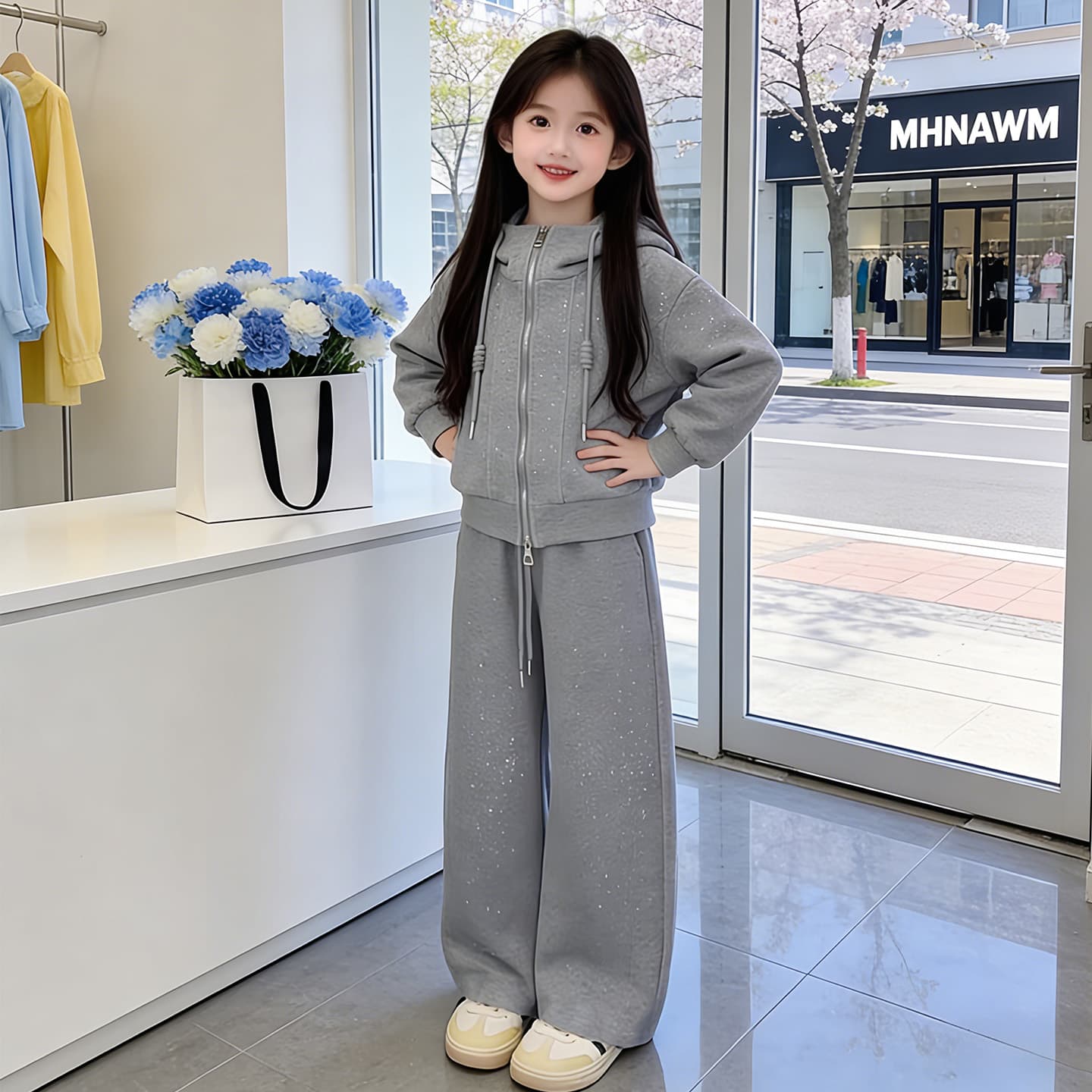 ATONGMU Серый Kids Повседневные спортивные костюмы Наборы - изображение 5