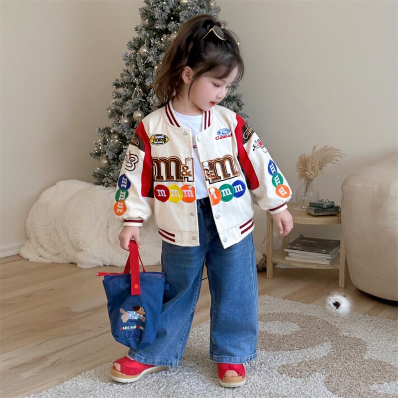 ATONGMU Абрикос Kids Бейсбольные куртки - изображение 5