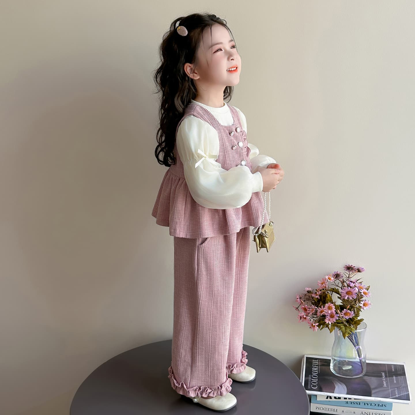 ATONGMU Розовый Kids Повседневные спортивные костюмы Наборы - изображение 3