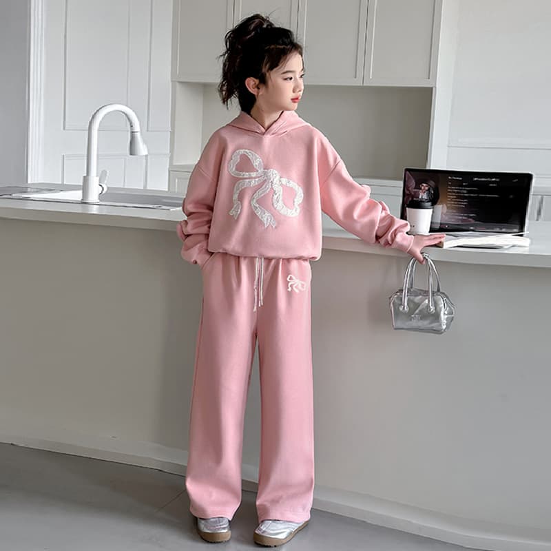 ATONGMU Розовый Kids Повседневные спортивные костюмы Наборы - изображение 5