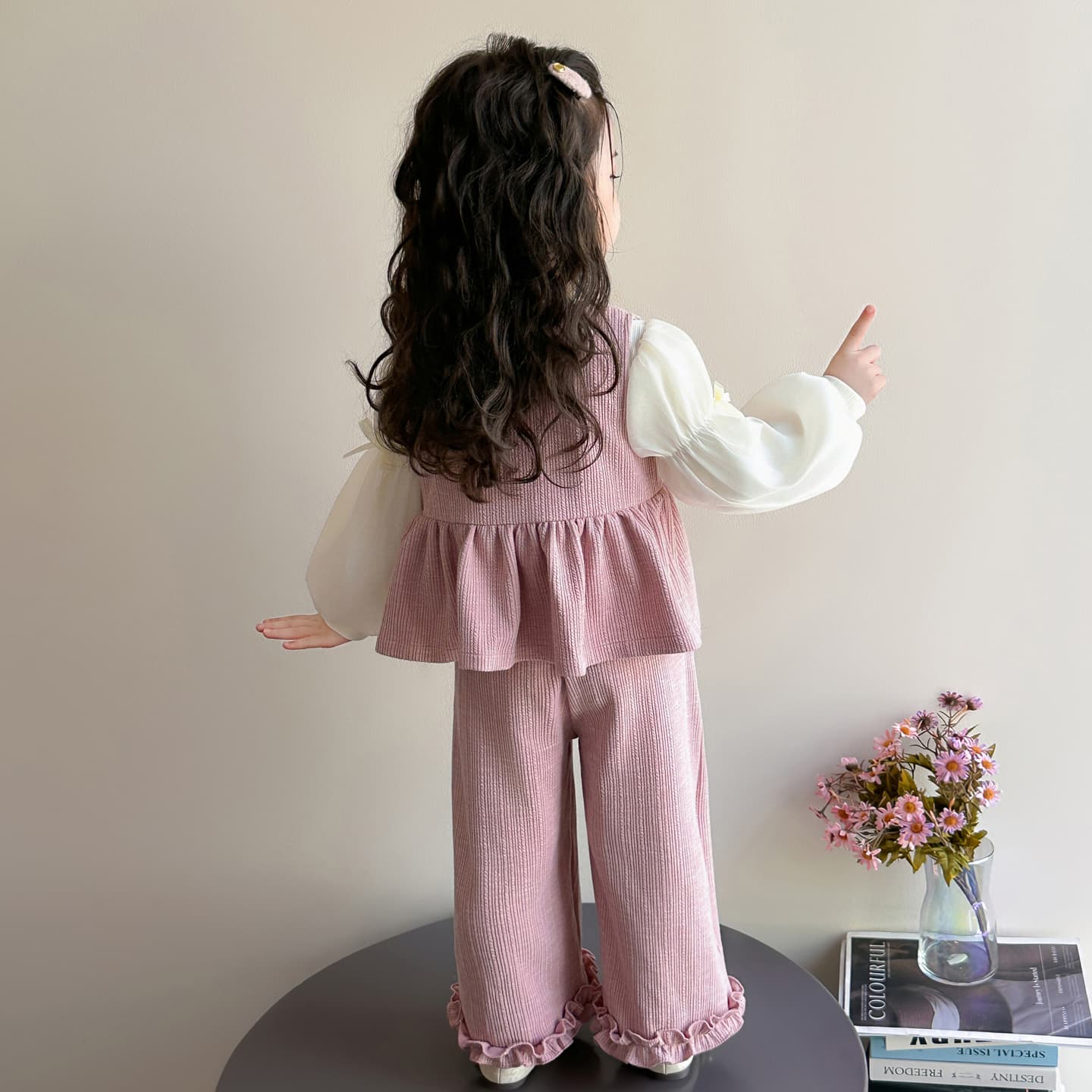 ATONGMU Розовый Kids Повседневные спортивные костюмы Наборы - изображение 5