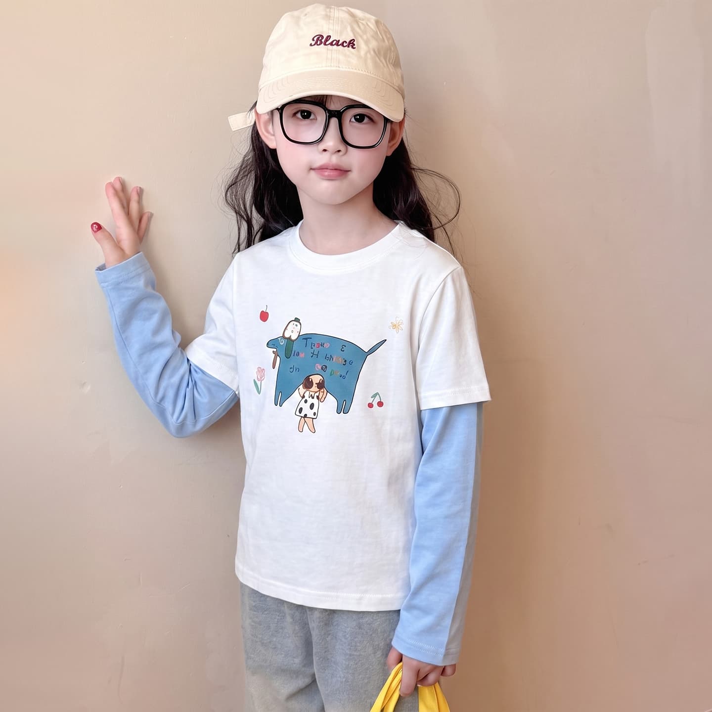 Футболка ATONGMU Синий Kids T-рубашки - изображение 3