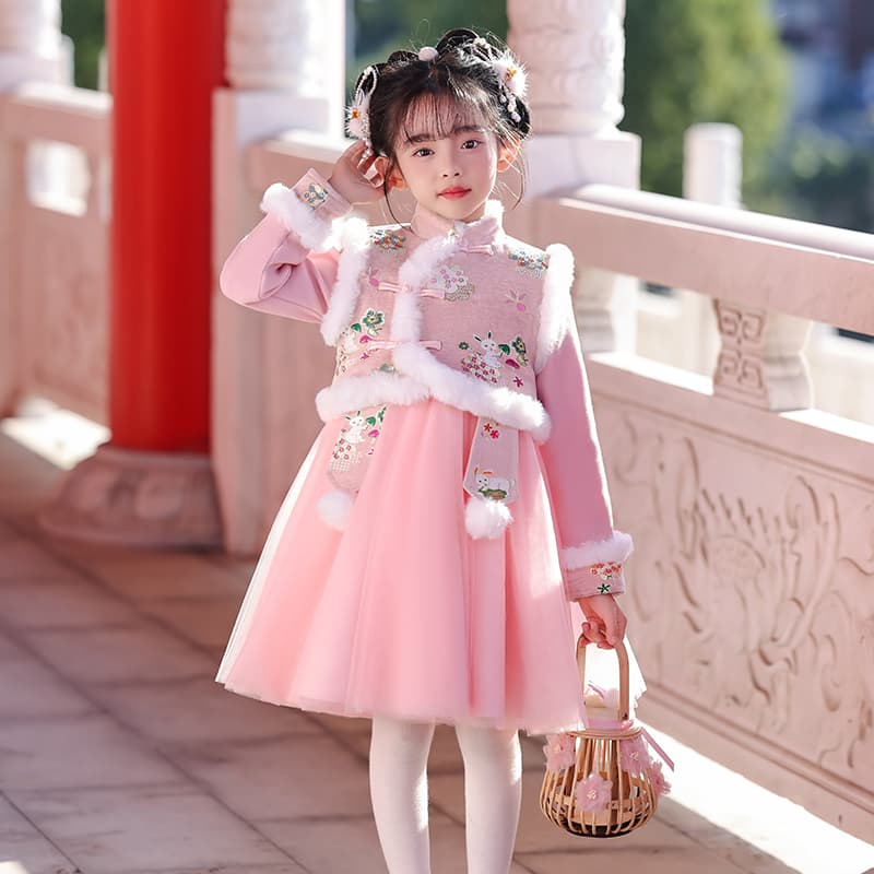 ATONGMU Розовый Kids Ханьфу - изображение 5