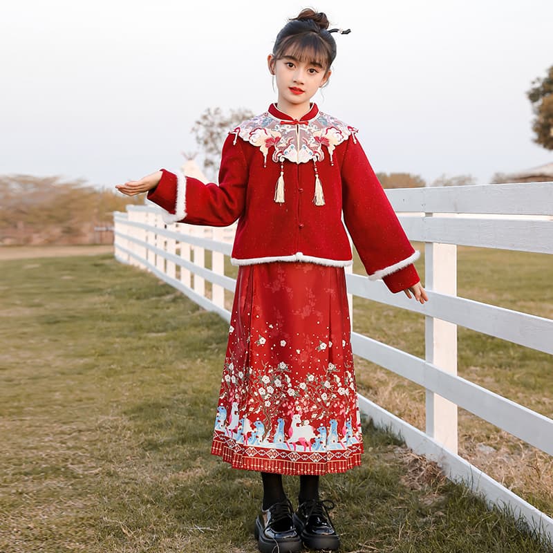 ATONGMU Красный Kids Ханьфу - изображение 3