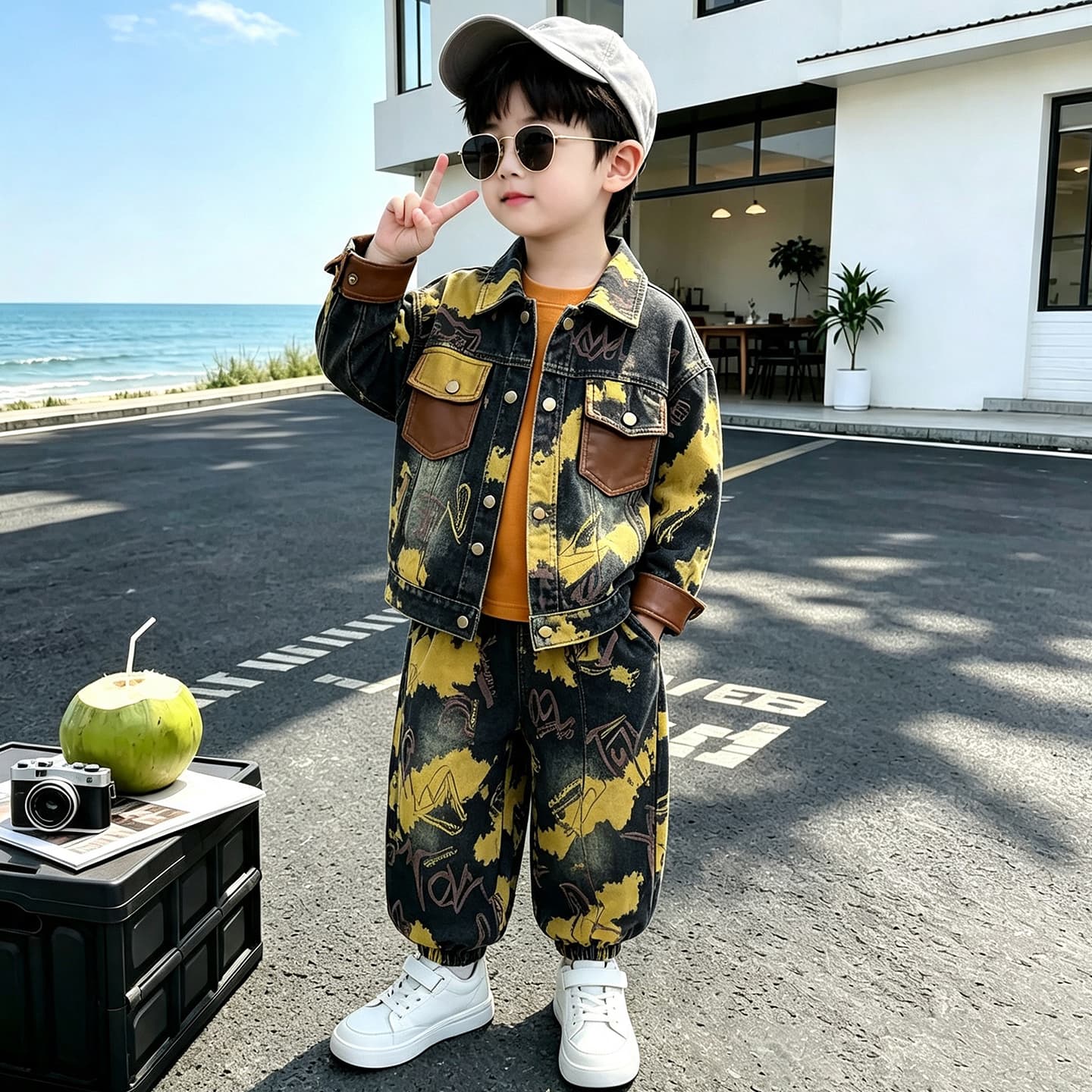 ATONGMU Цвет изображения Kids Повседневные спортивные костюмы Наборы - изображение 3
