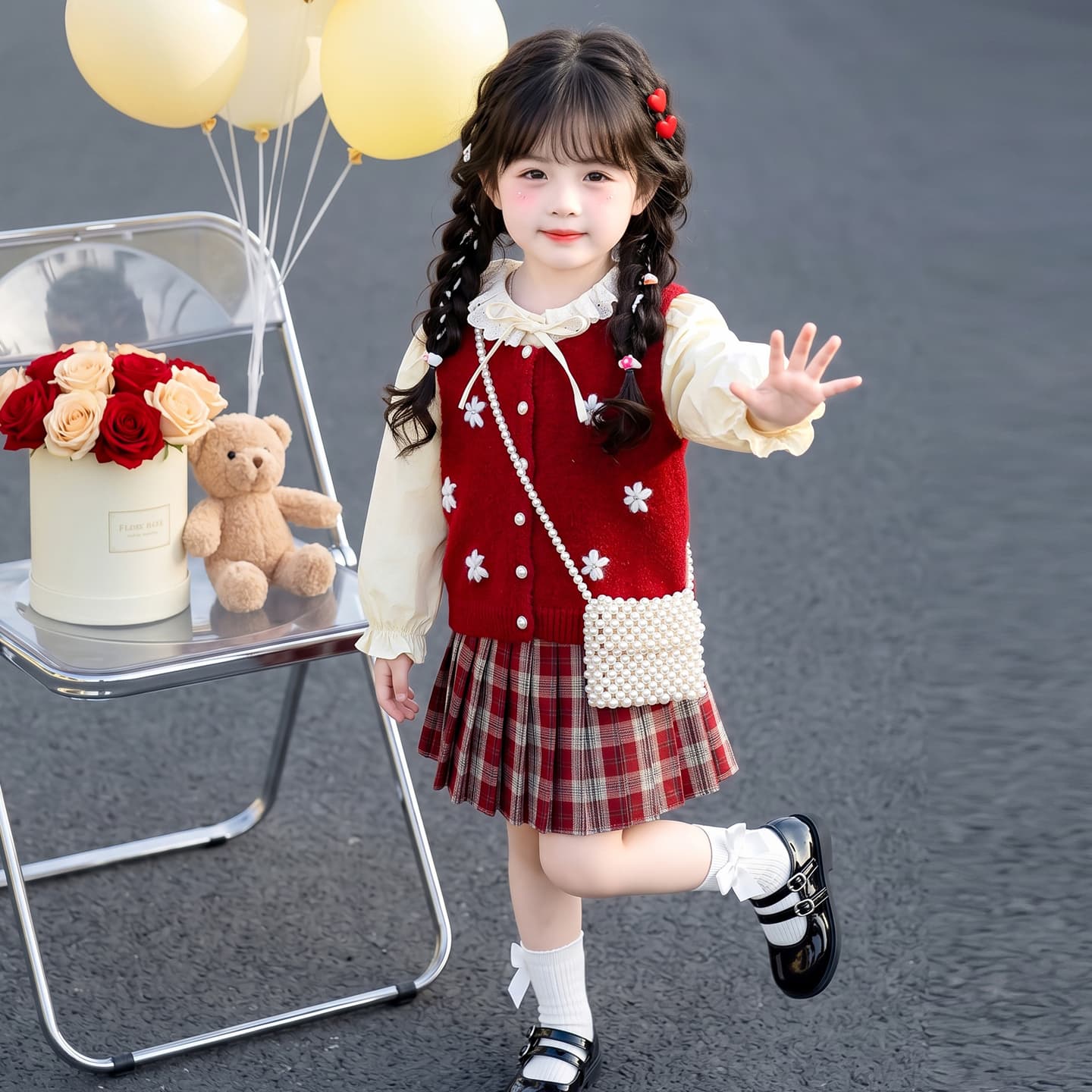 ATONGMU Красный Kids Комплекты с юбкой - изображение 4