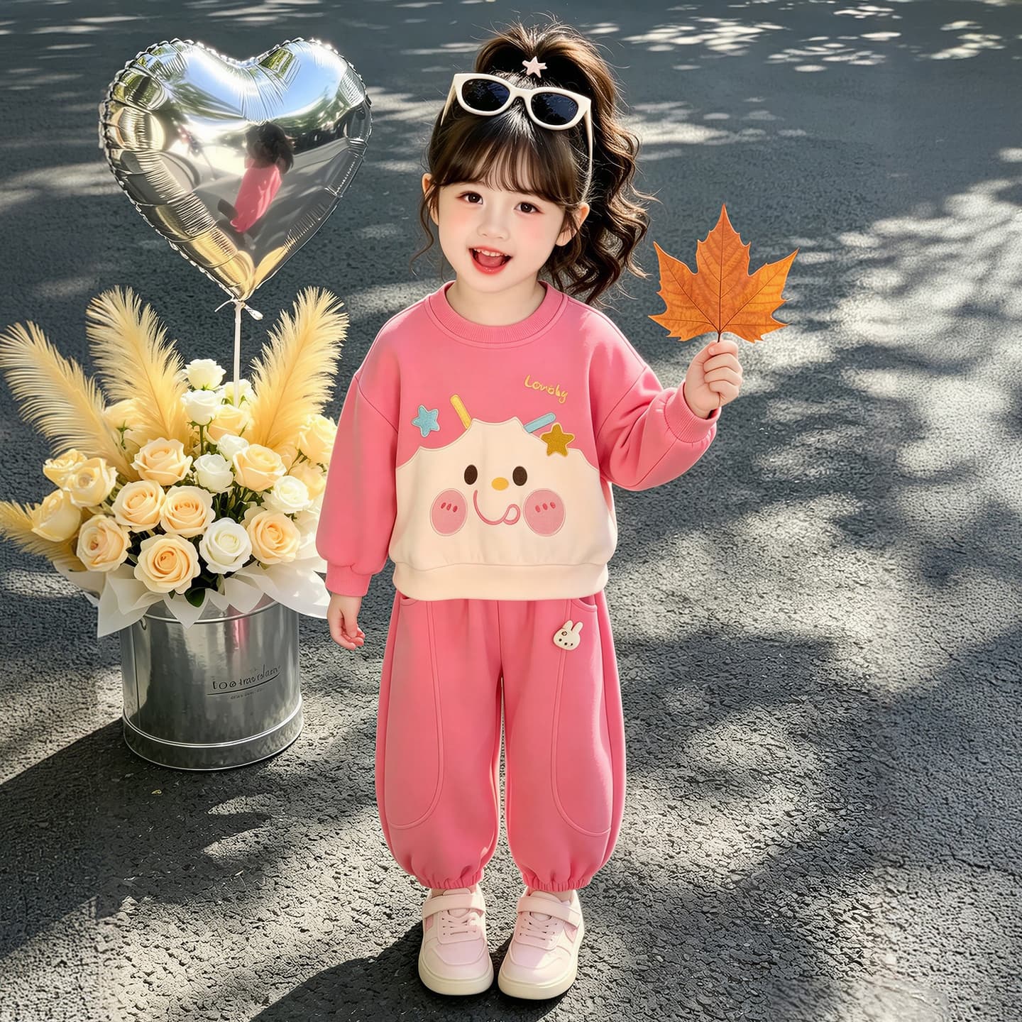 ATONGMU Розовый Kids Повседневные спортивные костюмы Наборы - изображение 3