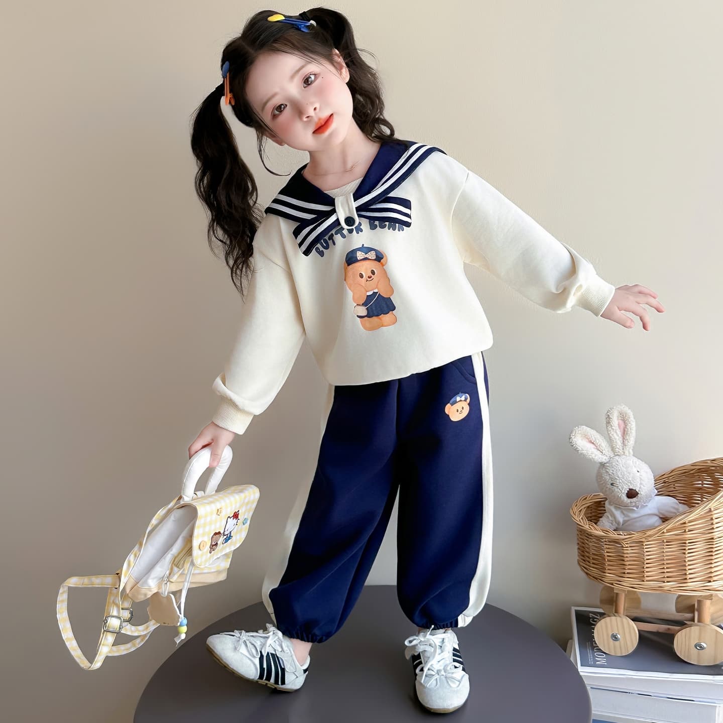 ATONGMU Темно-синий Kids Повседневные спортивные костюмы Наборы - изображение 4