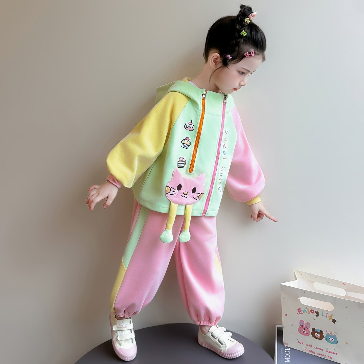 ATONGMU Цвет изображения Kids Повседневные спортивные костюмы Наборы - изображение 2