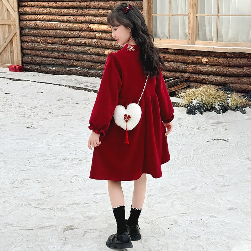 ATONGMU Китайский Красный Детские Платья - изображение 4