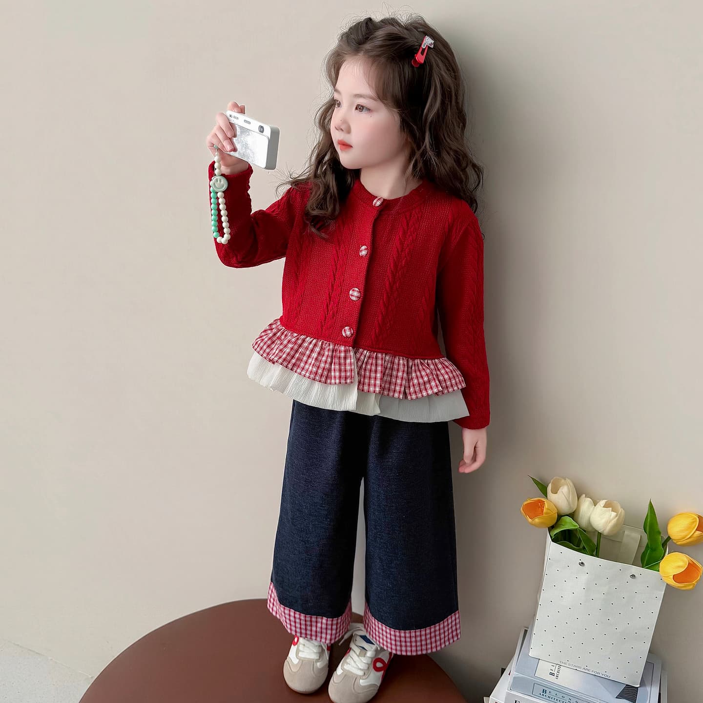 ATONGMU Красный Kids Повседневные спортивные костюмы Наборы - изображение 5