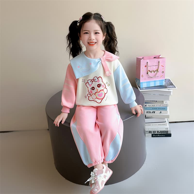ATONGMU Розовый Kids Повседневные спортивные костюмы Наборы - изображение 4