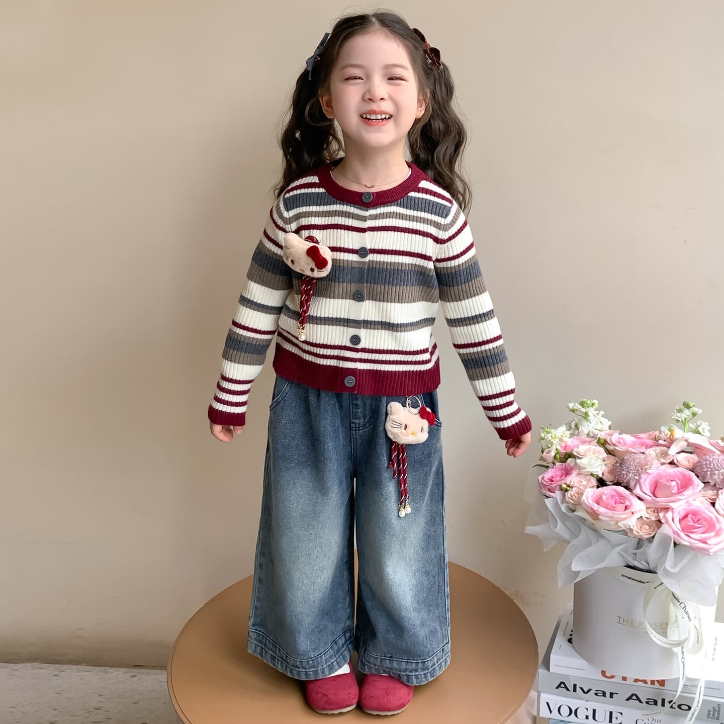 ATONGMU KT Полосы Топ Kids Свитеры - изображение 5