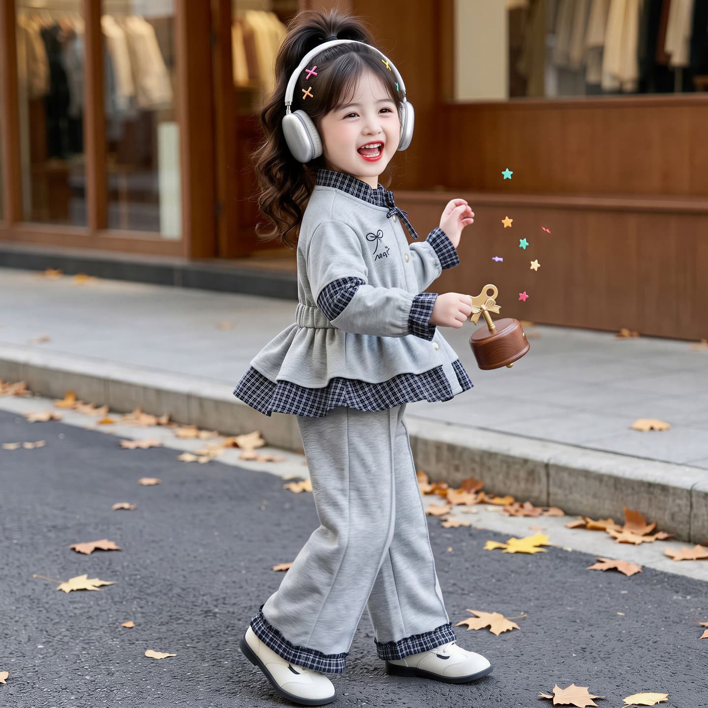 ATONGMU Серый Kids Повседневные спортивные костюмы Наборы - изображение 3