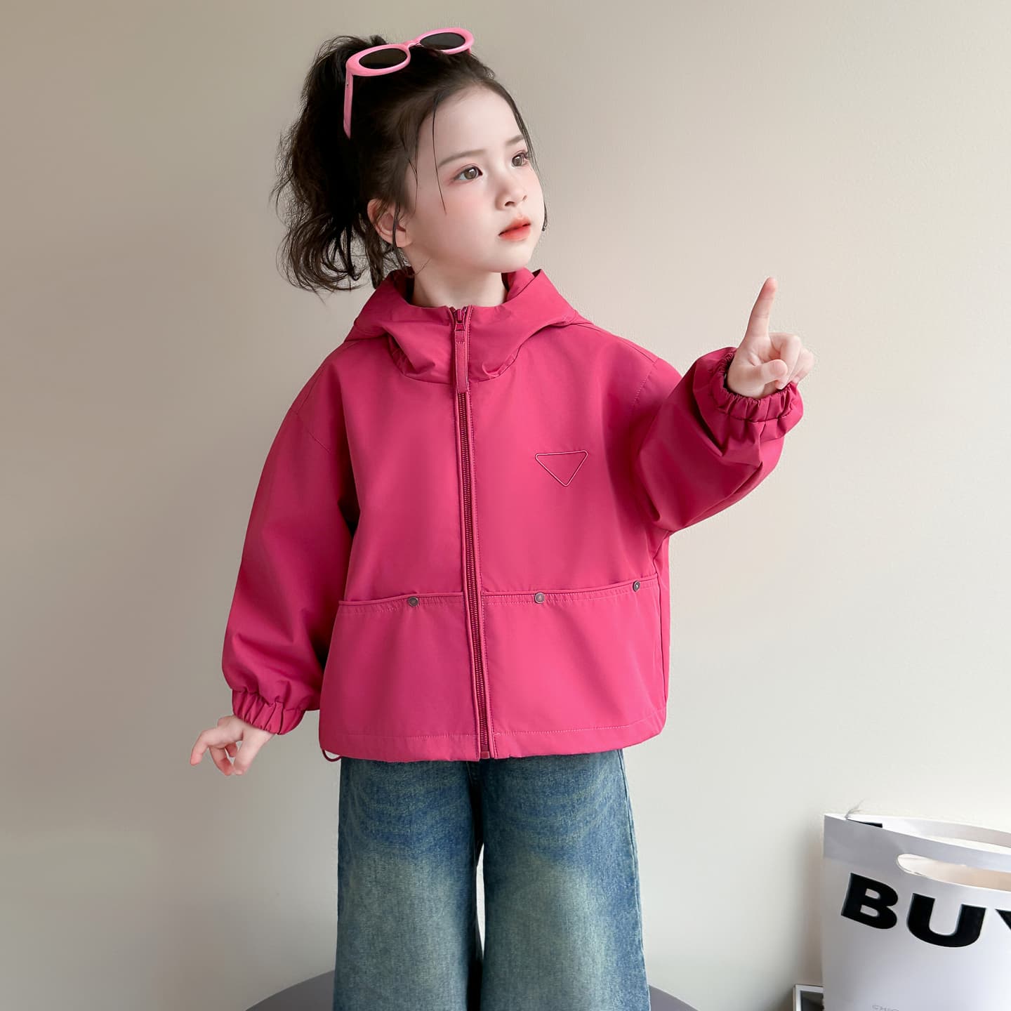 ATONGMU Розово-красный Kids Куртки - изображение 2
