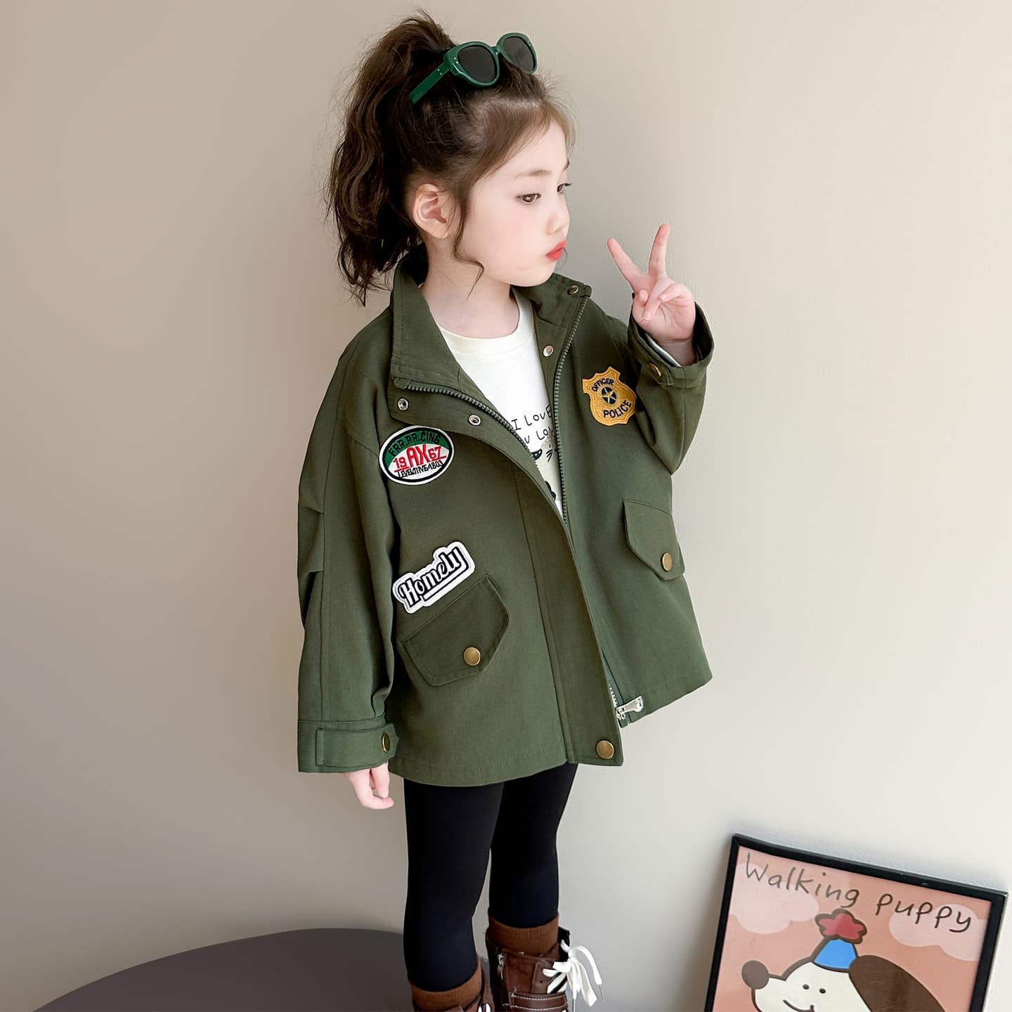 ATONGMU Зелёный Kids Куртки - изображение 4