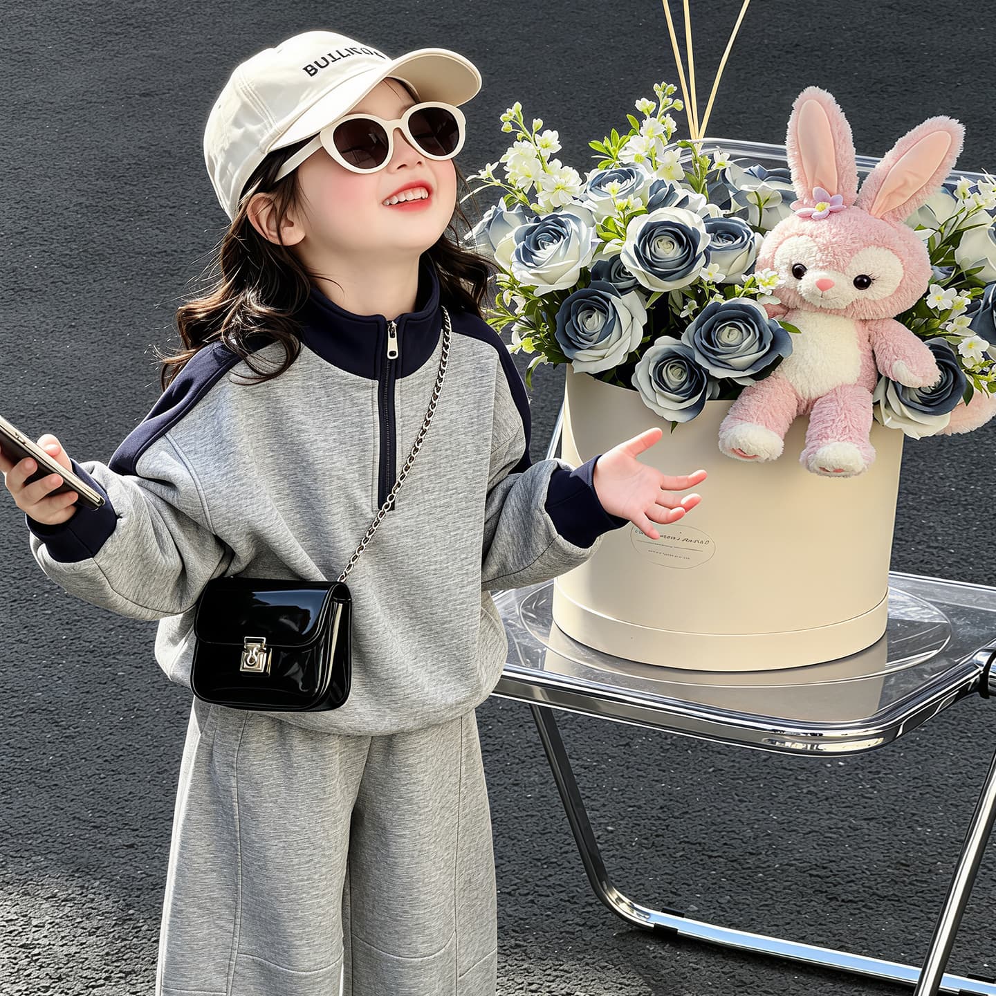 ATONGMU Серый Kids Повседневные спортивные костюмы Наборы - изображение 4