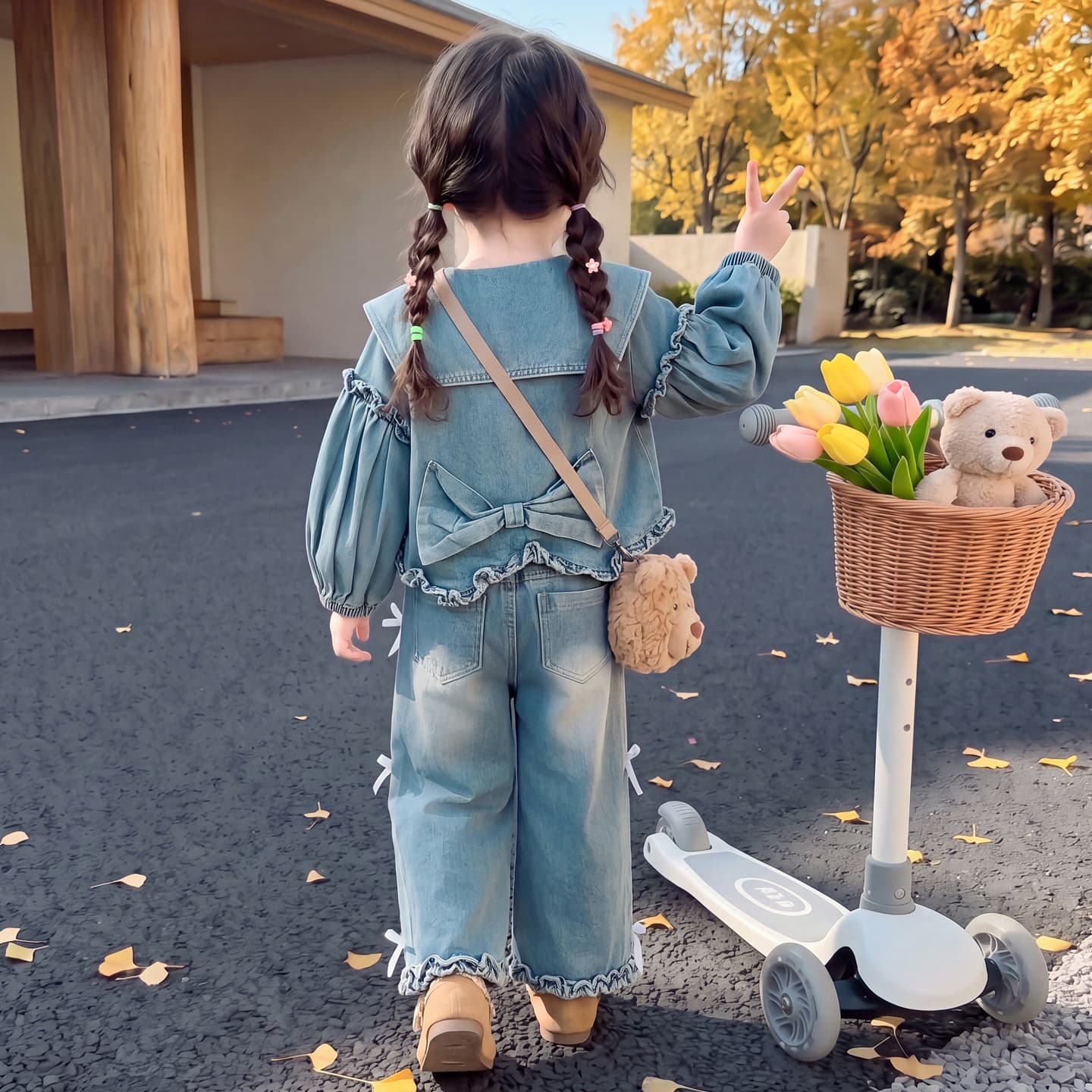 ATONGMU Деним Kids Повседневные спортивные костюмы Наборы - изображение 4
