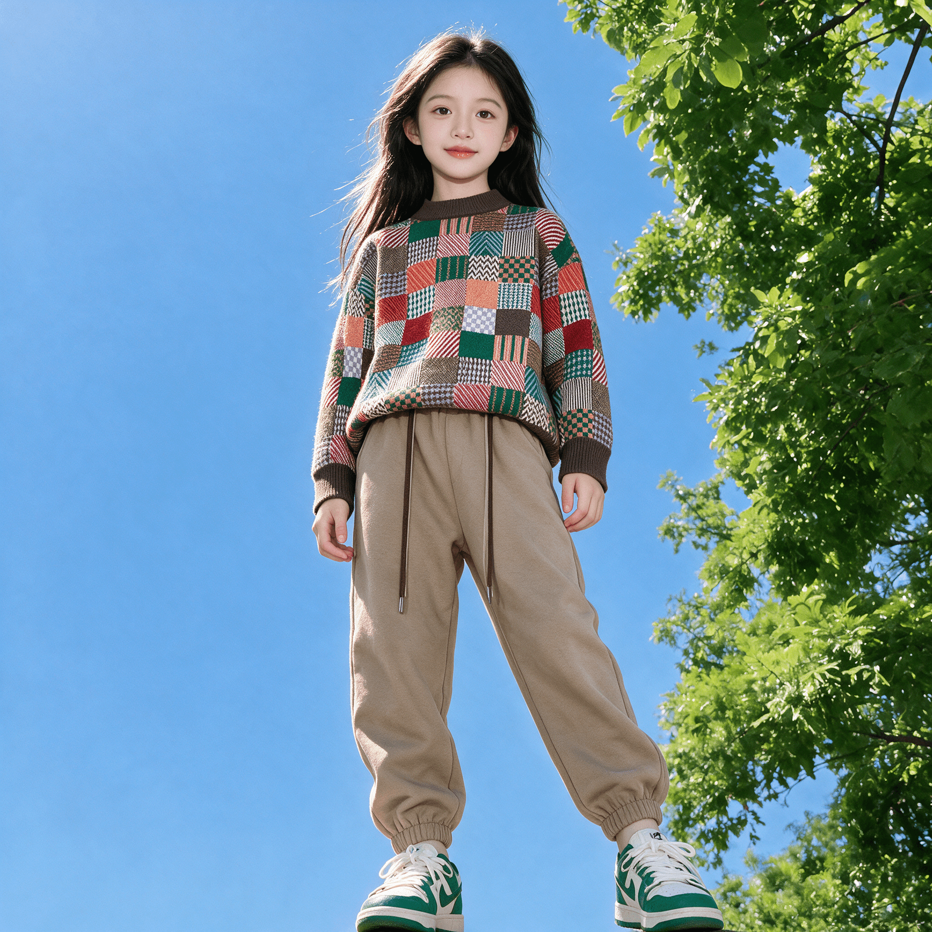 ATONGMU Многоцветная клетка Kids Свитеры - изображение 4