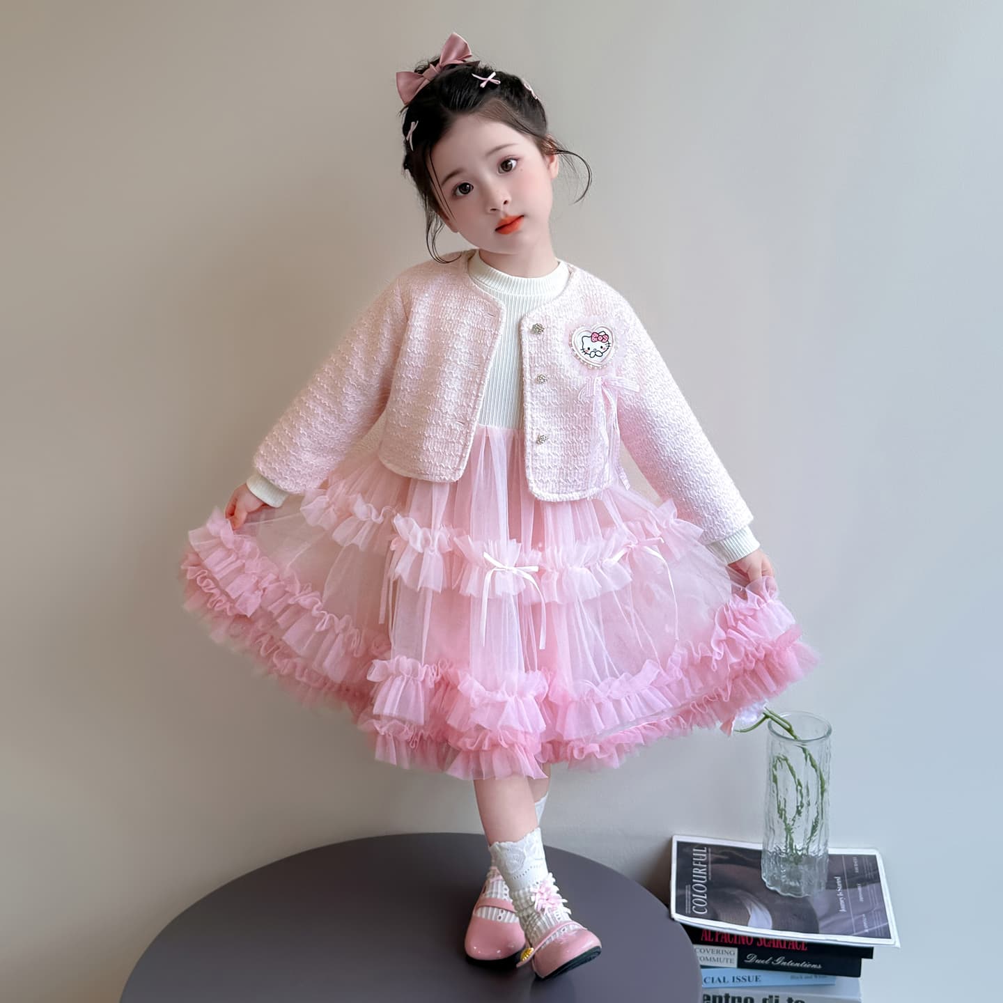 ATONGMU Розовые Детские Платья - изображение 2
