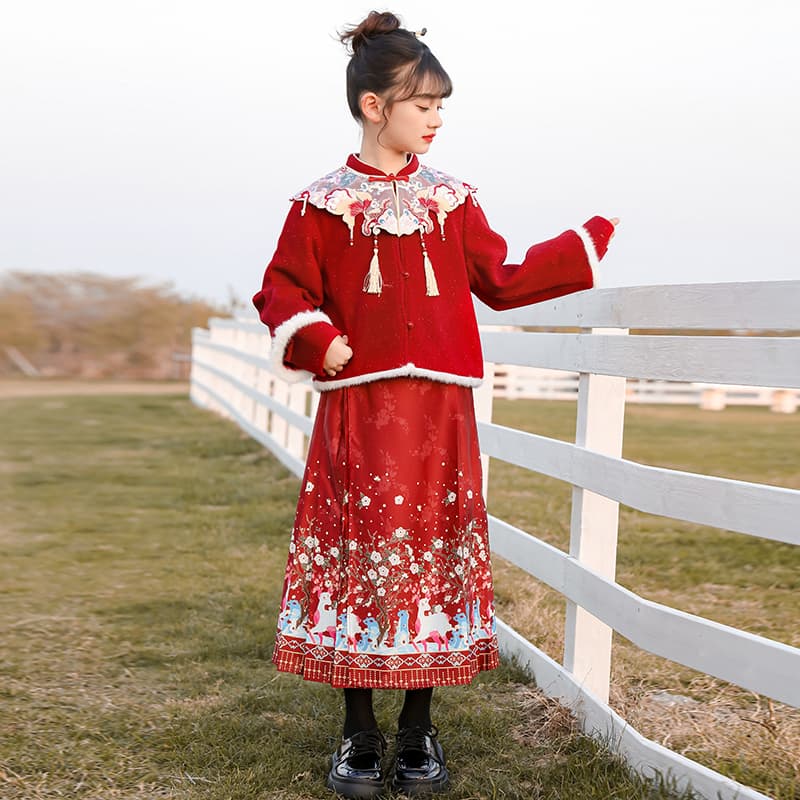 ATONGMU Красный Kids Ханьфу - изображение 5