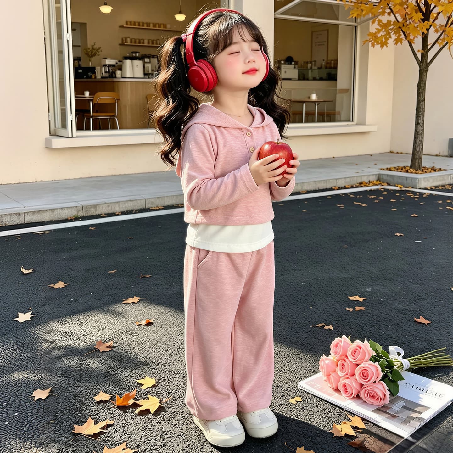 ATONGMU Розовый Kids Повседневные спортивные костюмы Наборы - изображение 4