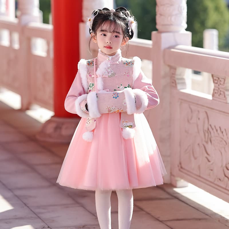 ATONGMU Розовый Kids Ханьфу - изображение 4