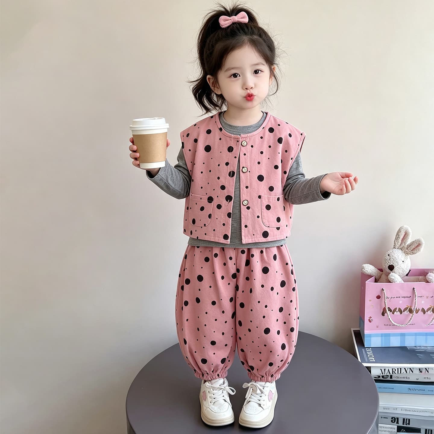 ATONGMU Розовый Kids Повседневные спортивные костюмы Наборы - изображение 2