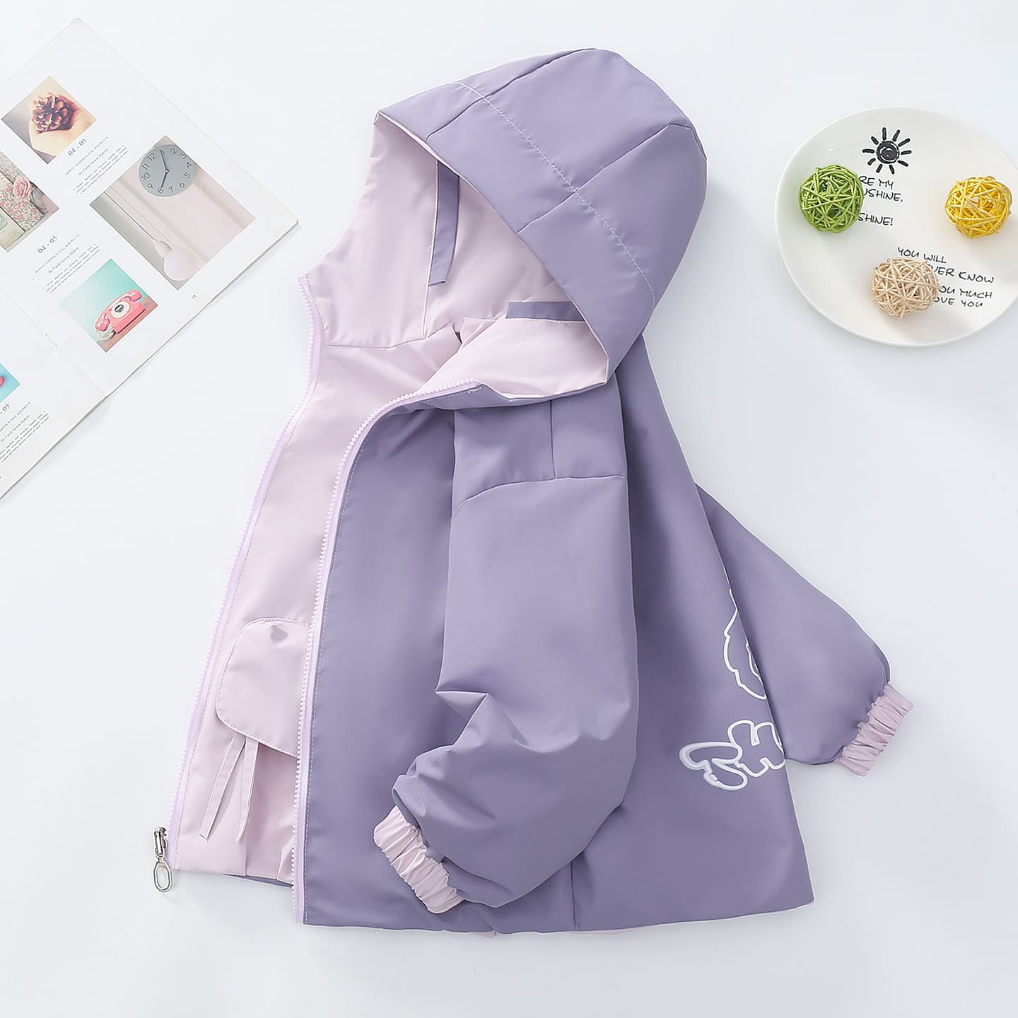 ATONGMU Фиолетовый Kids Куртки - изображение 2