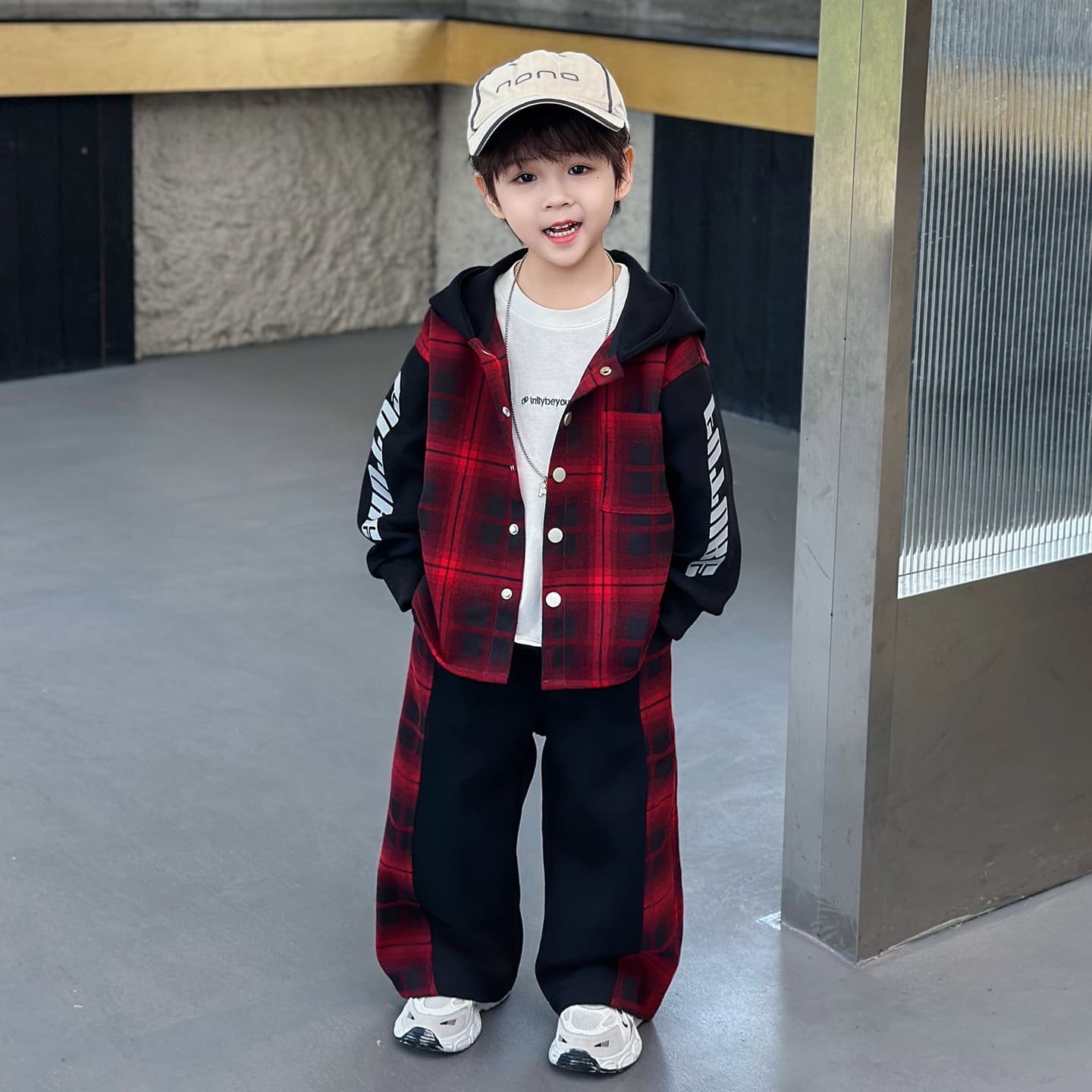 ATONGMU Красный Kids Повседневные спортивные костюмы Наборы - изображение 3