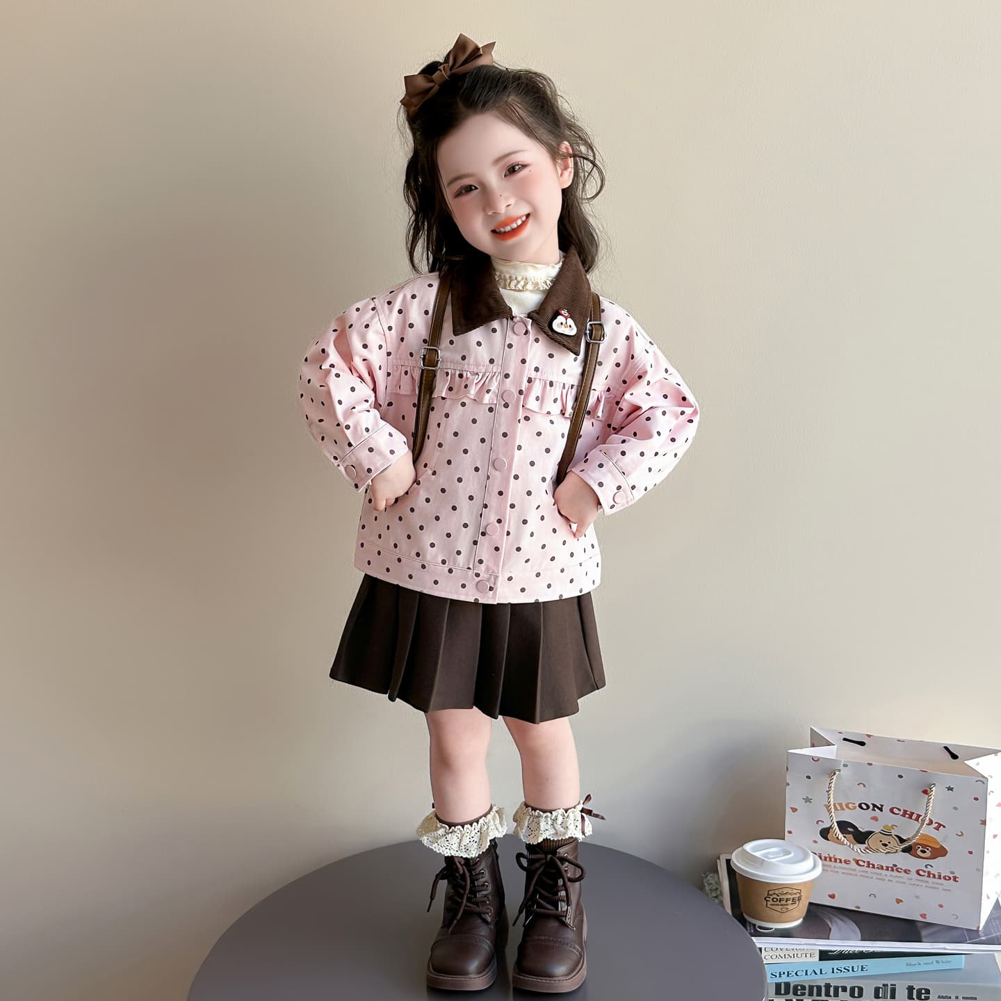 ATONGMU Розовый Kids Куртки - изображение 4