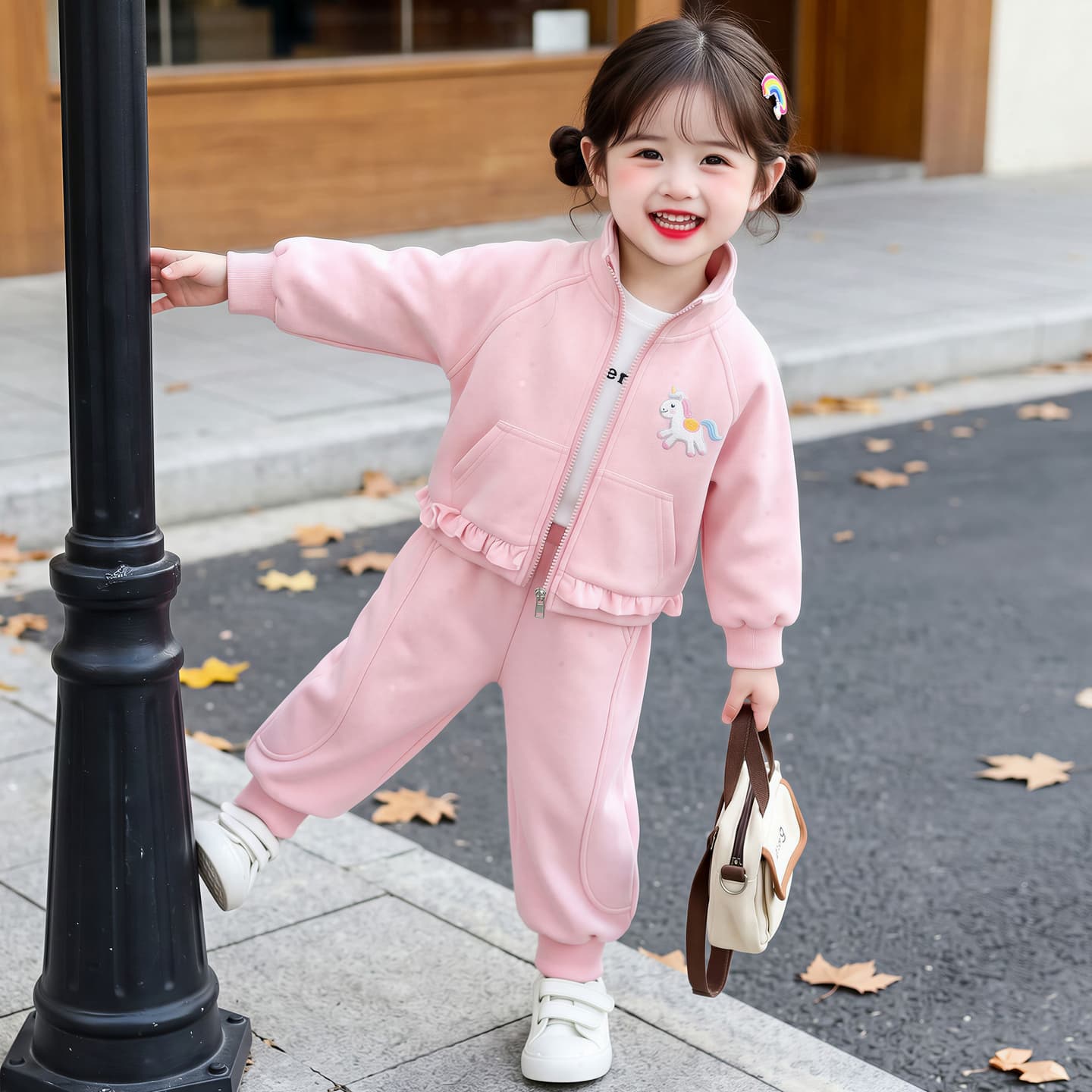 ATONGMU Розовый Kids Повседневные спортивные костюмы Наборы - изображение 2
