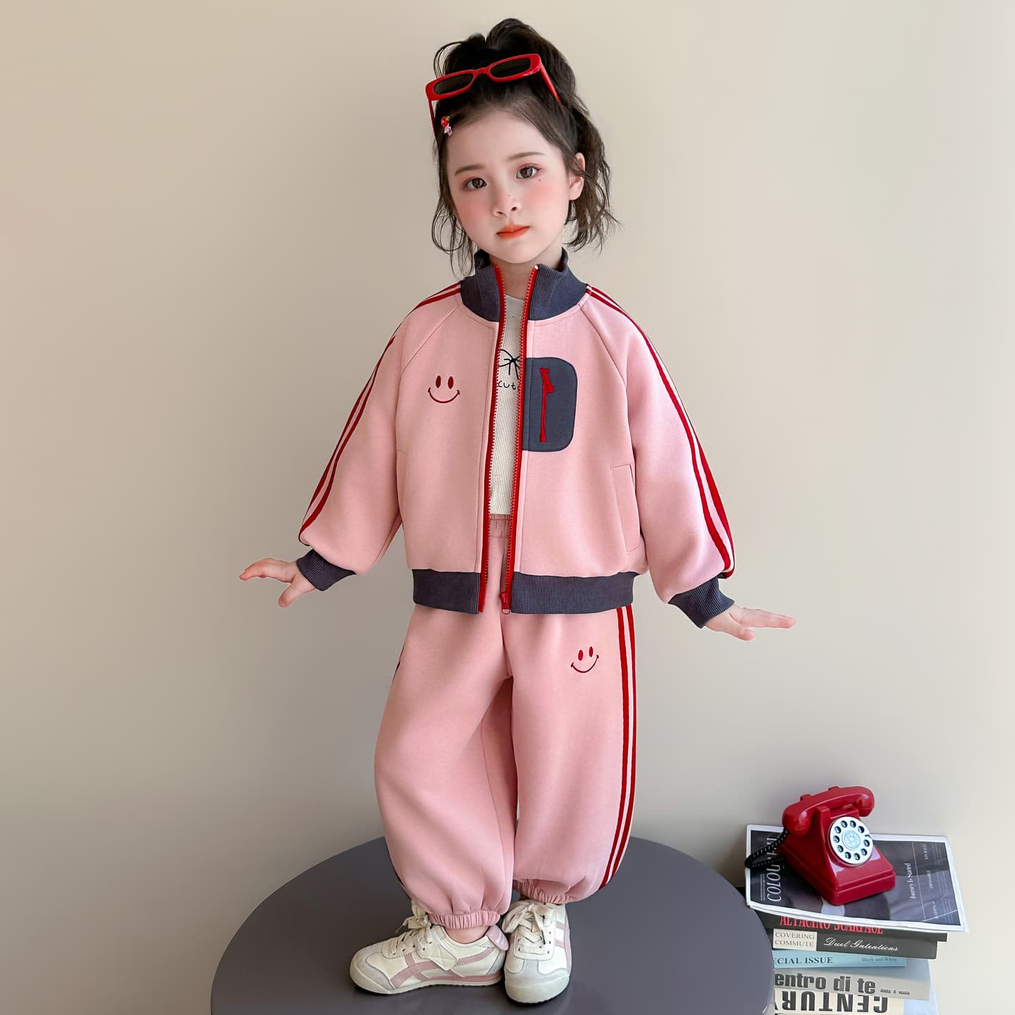 ATONGMU Розовый Kids Повседневные спортивные костюмы Наборы - изображение 2