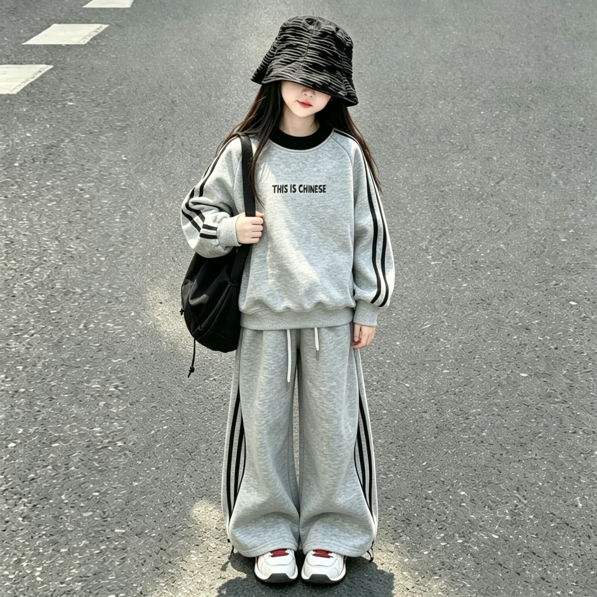 ATONGMU Серый комплект Kids Повседневные спортивные костюмы Наборы - изображение 5