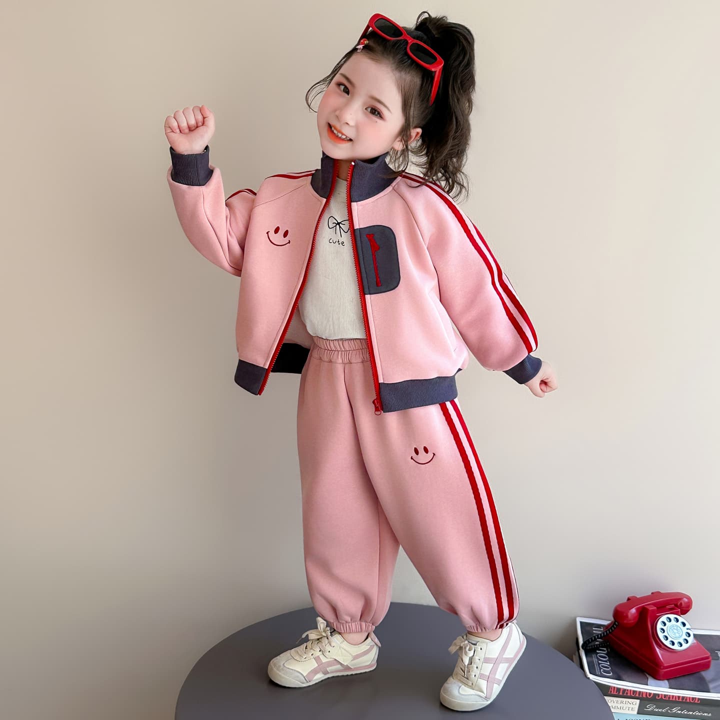 ATONGMU Розовый Kids Повседневные спортивные костюмы Наборы - изображение 4