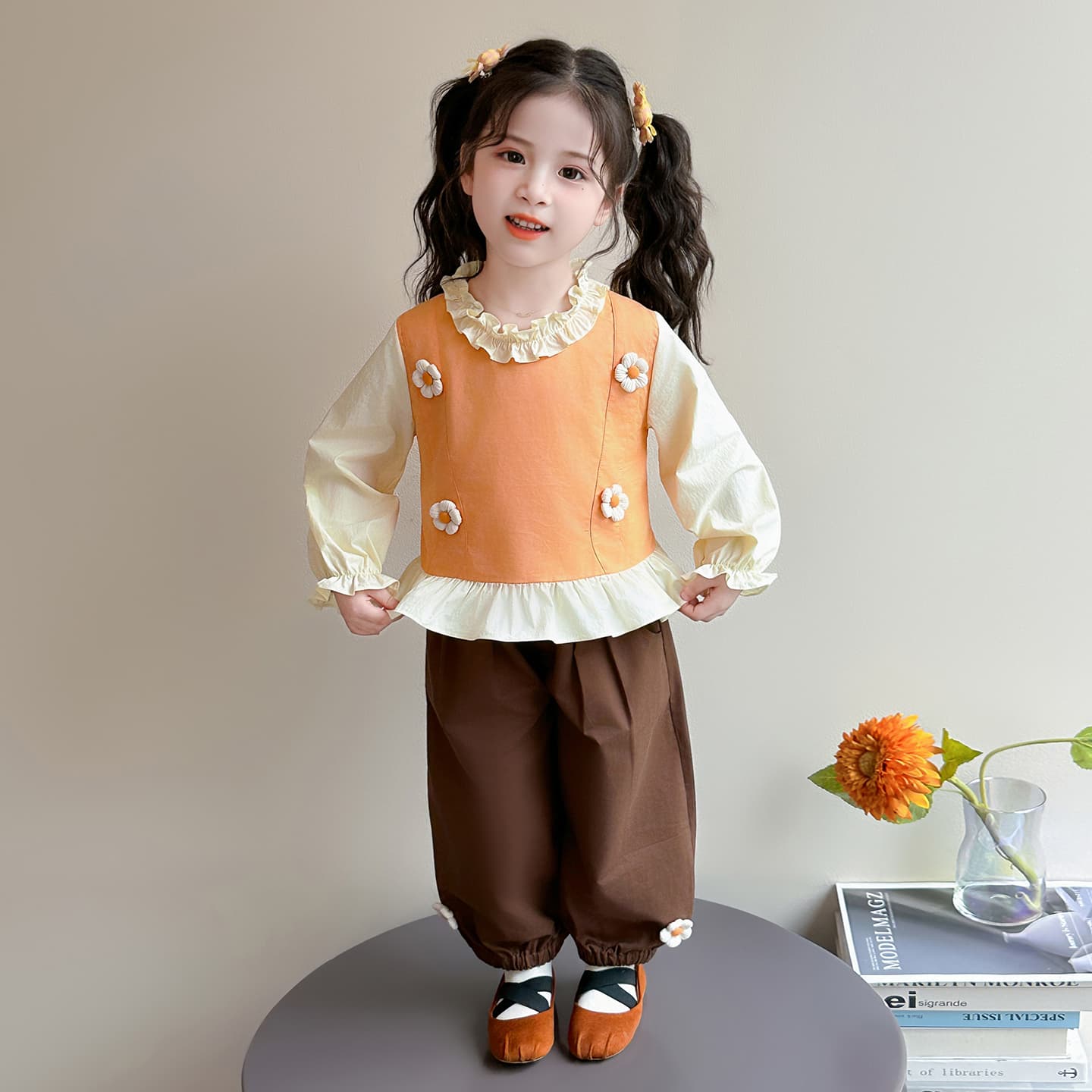 ATONGMU Апельсин Kids Повседневные спортивные костюмы Наборы - изображение 2