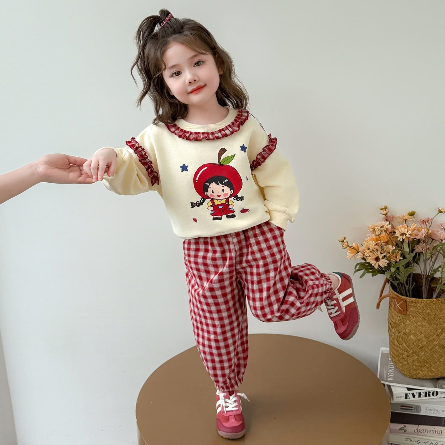 ATONGMU Абрикос Kids Повседневные спортивные костюмы Наборы - изображение 4
