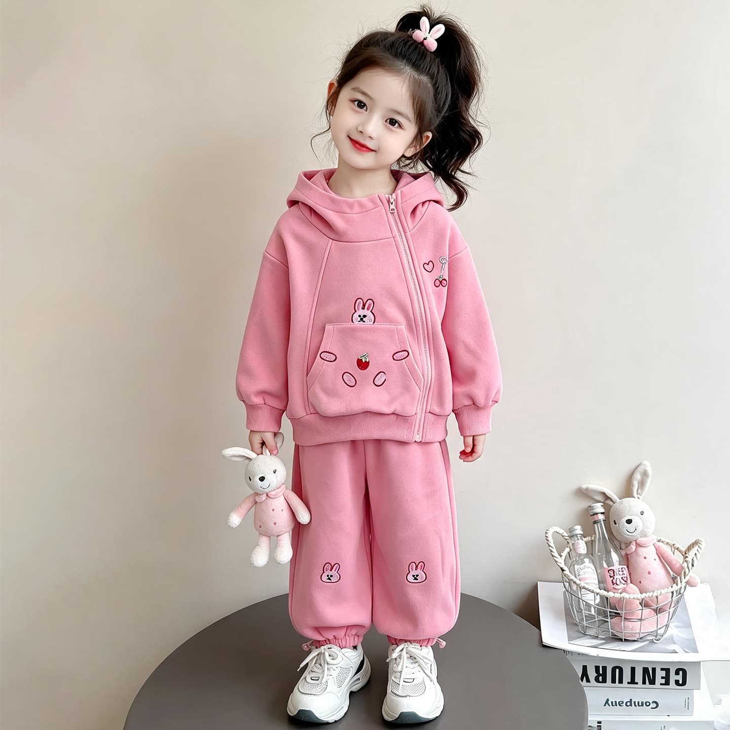 ATONGMU Розовый Kids Повседневные спортивные костюмы Наборы - изображение 2