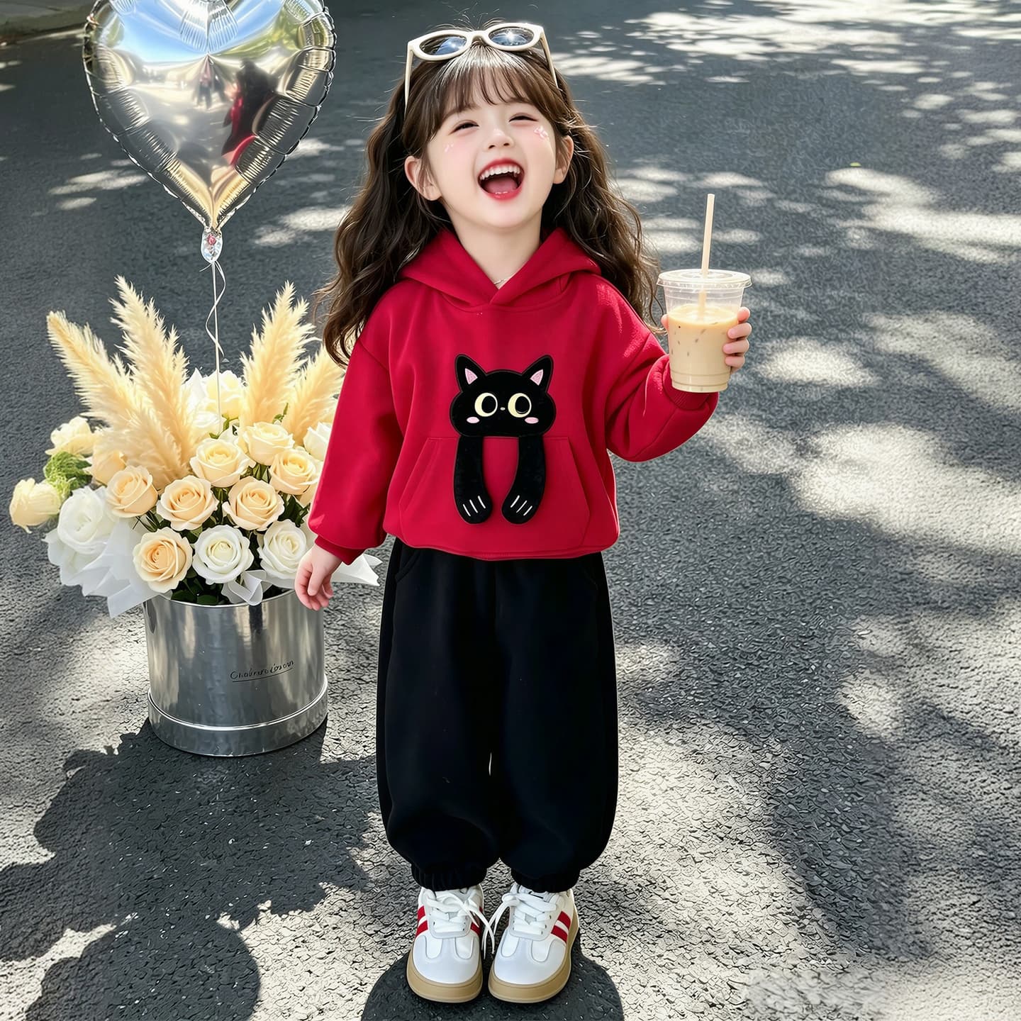 ATONGMU Красный Kids Повседневные спортивные костюмы Наборы - изображение 4