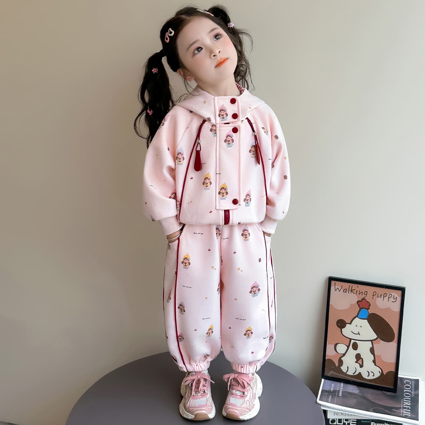 ATONGMU Розовый Kids Повседневные спортивные костюмы Наборы - изображение 3