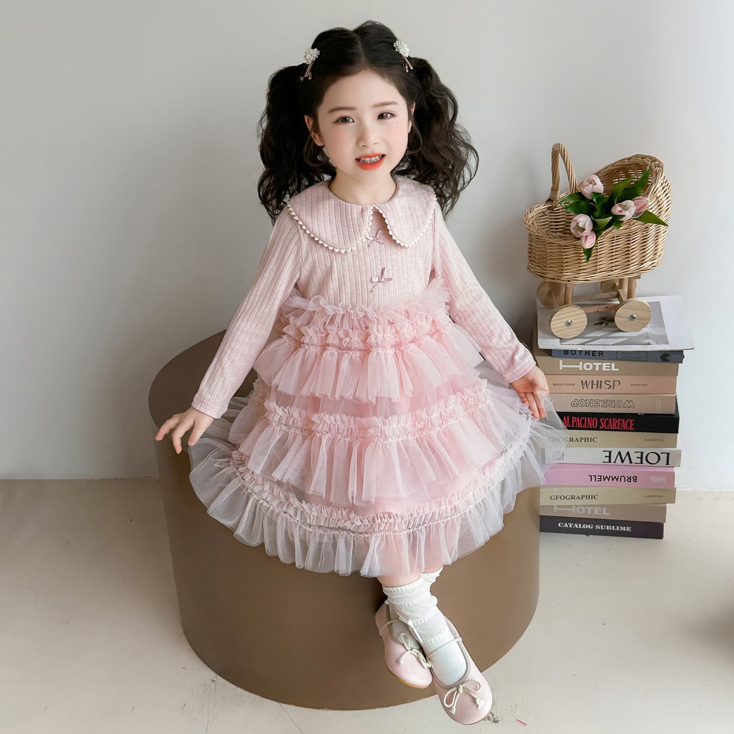 ATONGMU Розовые Детские Платья - изображение 3