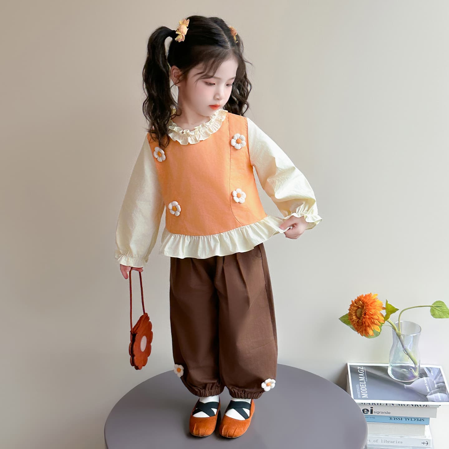ATONGMU Апельсин Kids Повседневные спортивные костюмы Наборы - изображение 5