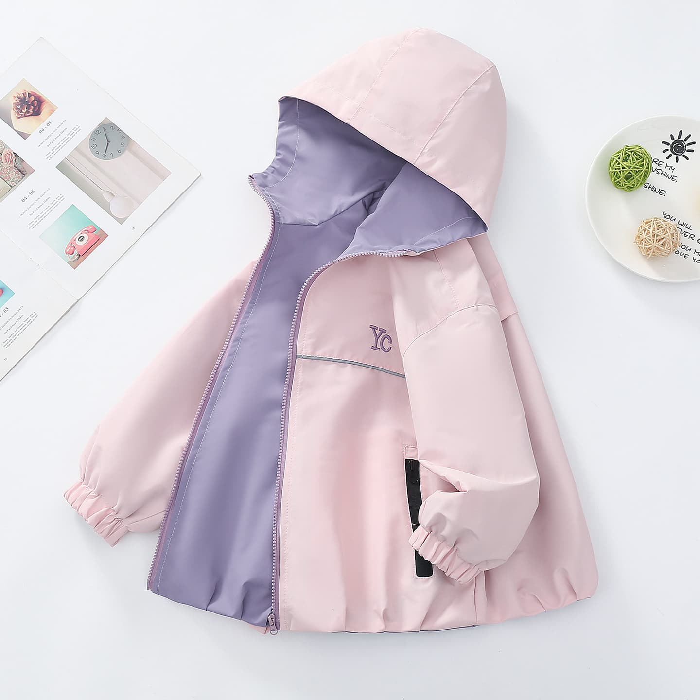 ATONGMU Розовый Kids Куртки - изображение 2