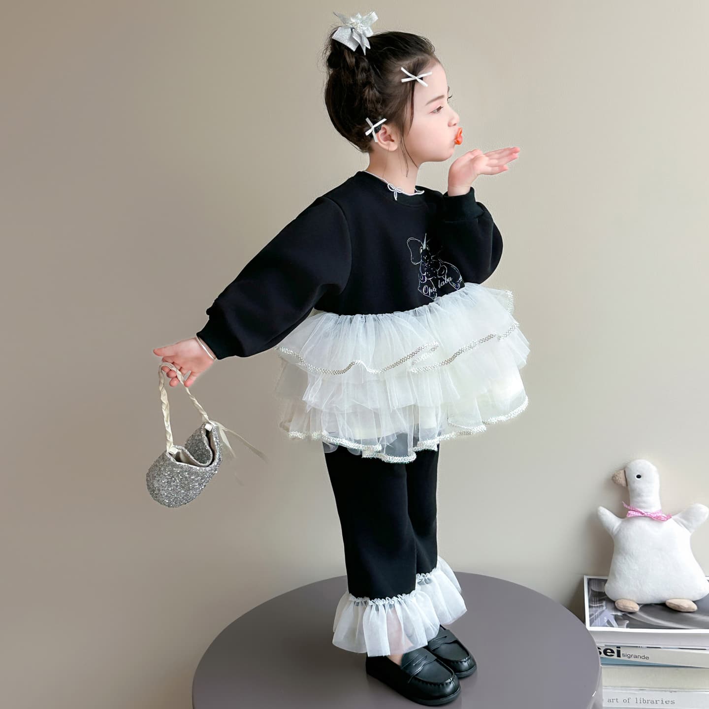 ATONGMU Черный Kids Повседневные спортивные костюмы Наборы - изображение 5