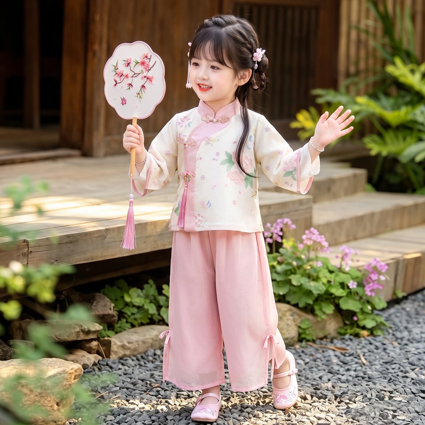 ATONGMU Розовый Kids Традиционные китайские костюмы - изображение 2